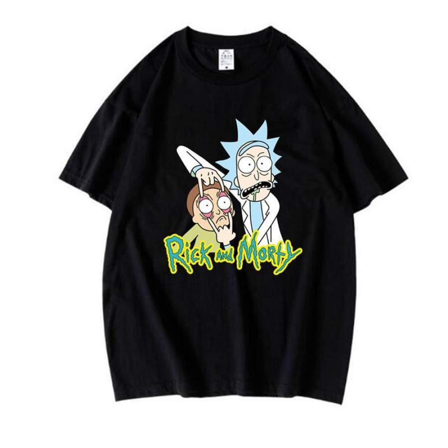 Fashion Adult Print Rick and Morty Short T-Shirts