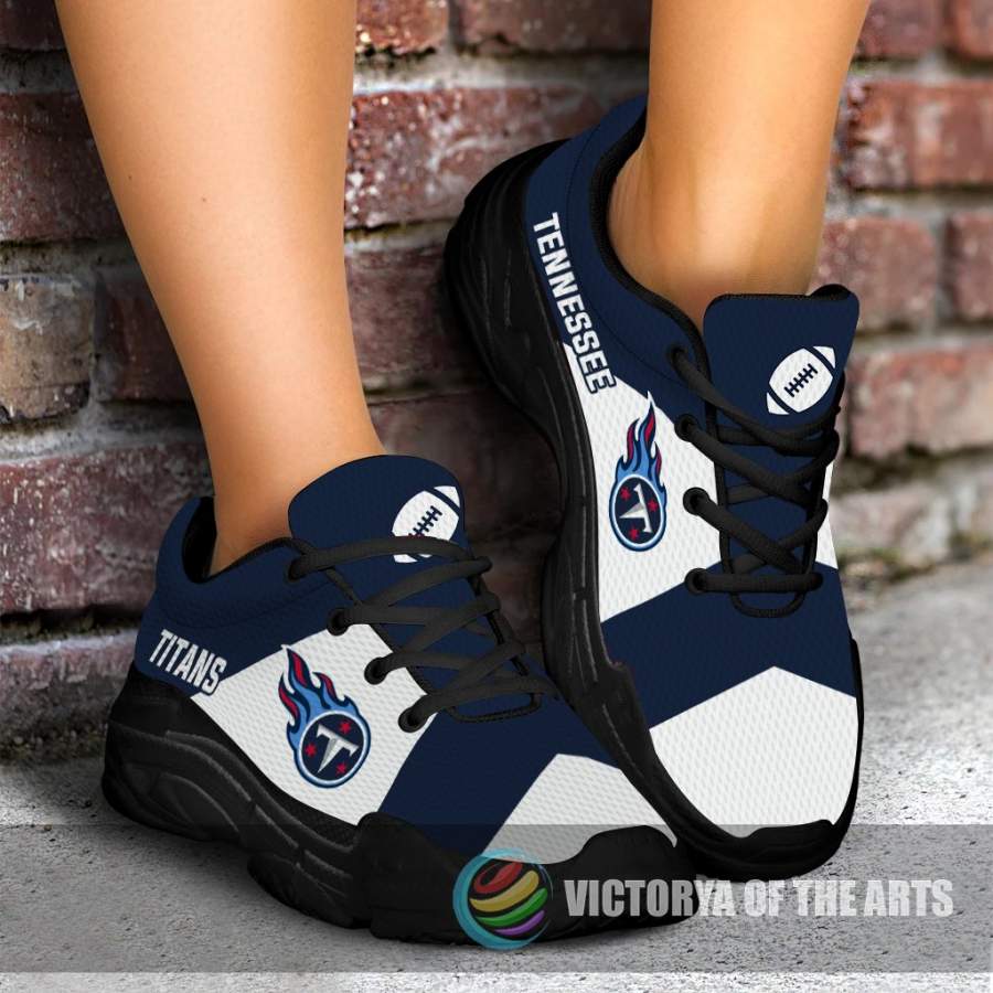 Colorful Logo Tennessee Titans Chunky Sneakers