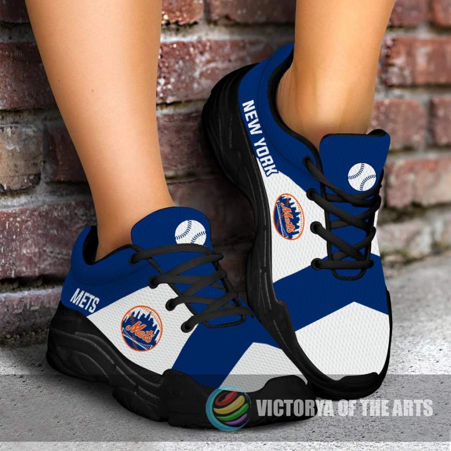 Colorful Logo New York Mets Chunky Sneakers