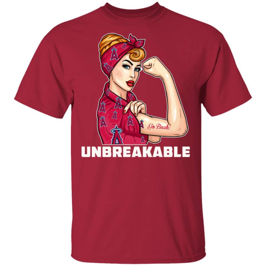 Beautiful Girl Unbreakable Go Los Angeles Angels T Shirt