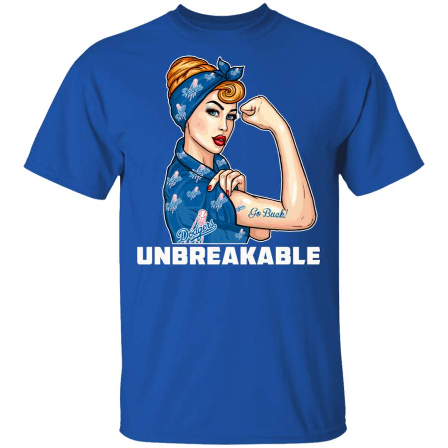 Beautiful Girl Unbreakable Go Los Angeles Dodgers T Shirt