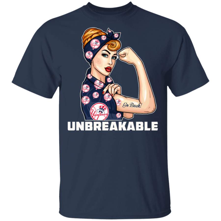 Beautiful Girl Unbreakable Go New York Yankees T Shirt