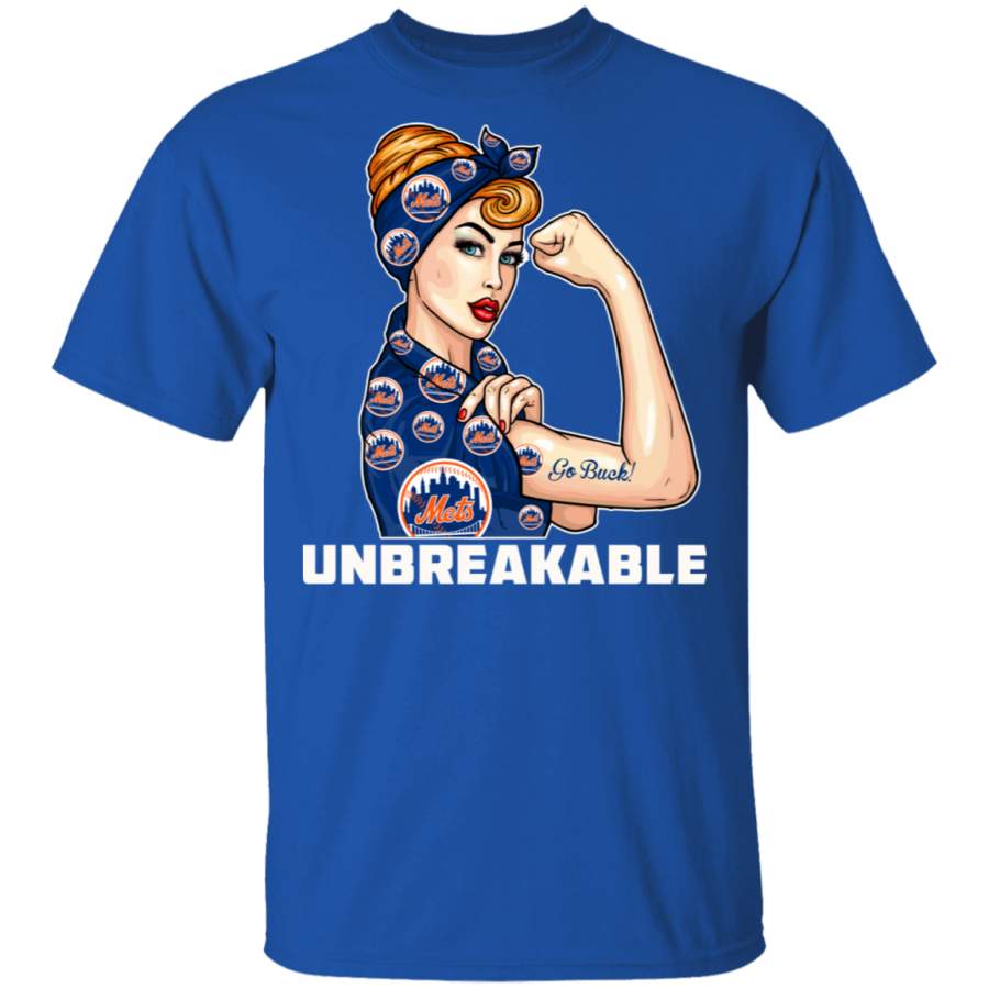 Beautiful Girl Unbreakable Go New York Mets T Shirt