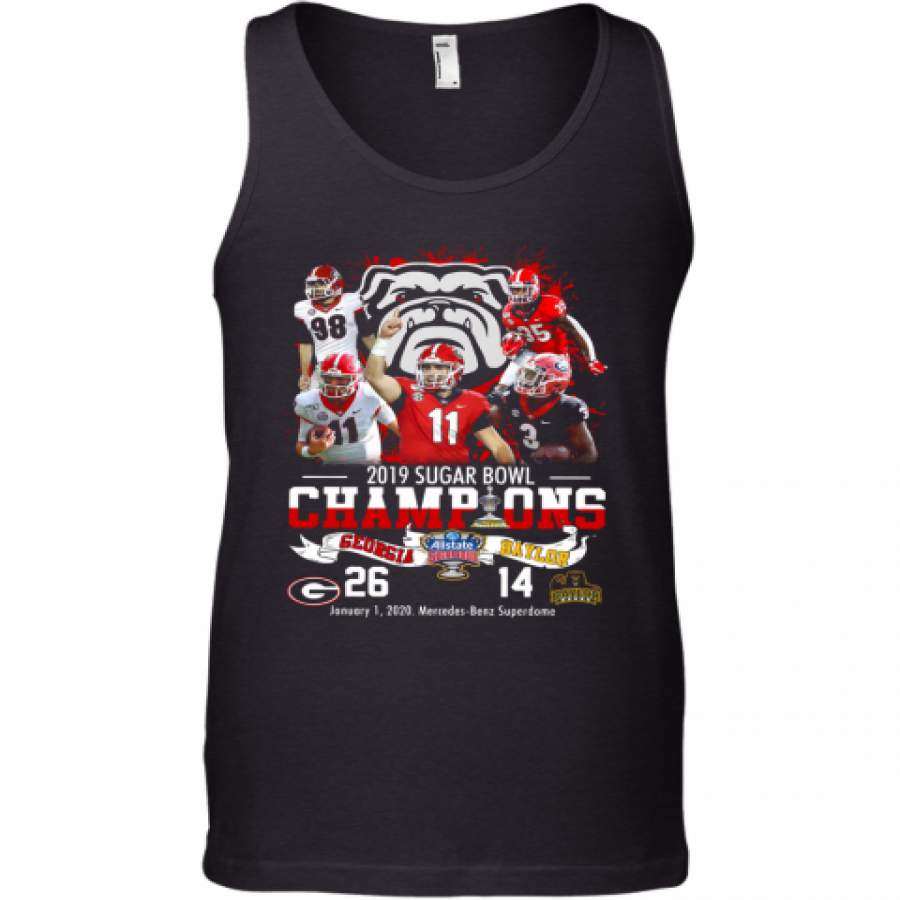 2019 Sugar Bowl Champions Georgia Bulldogs Baylor Bears Tank Top