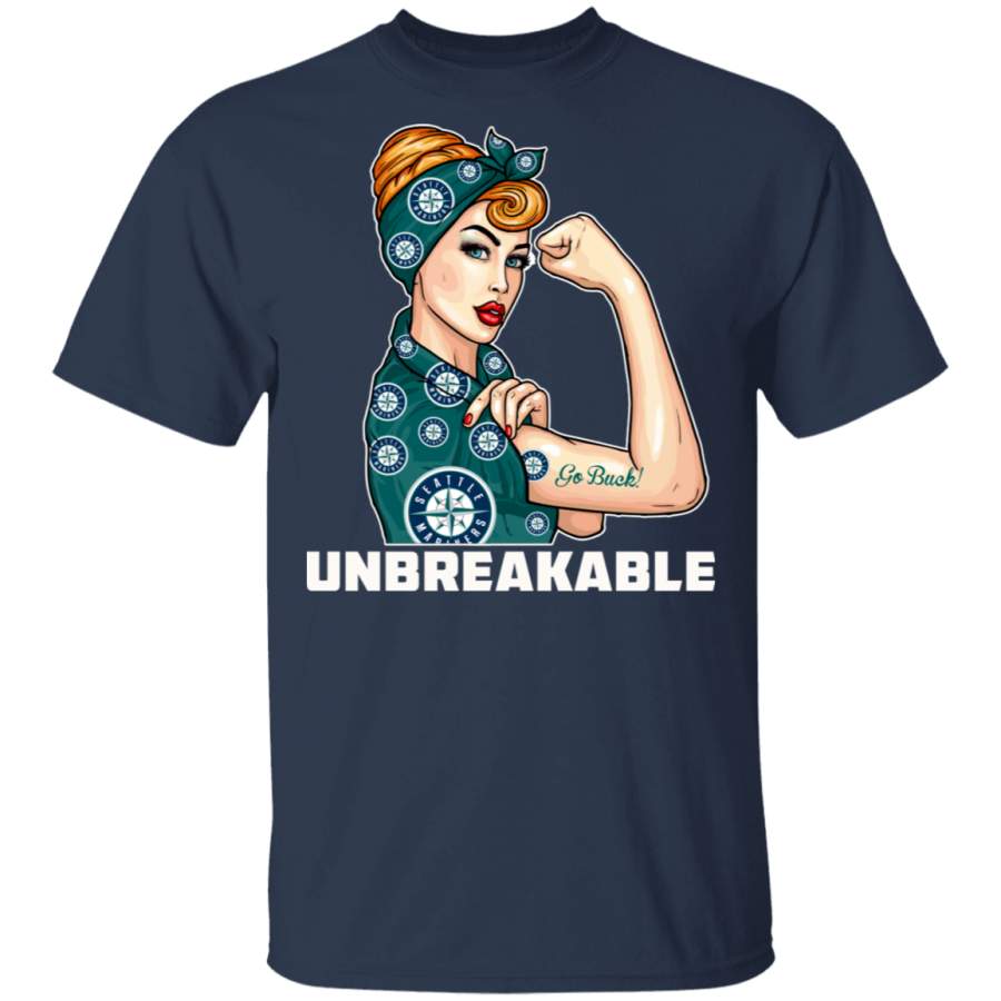 Beautiful Girl Unbreakable Go Seattle Mariners T Shirt