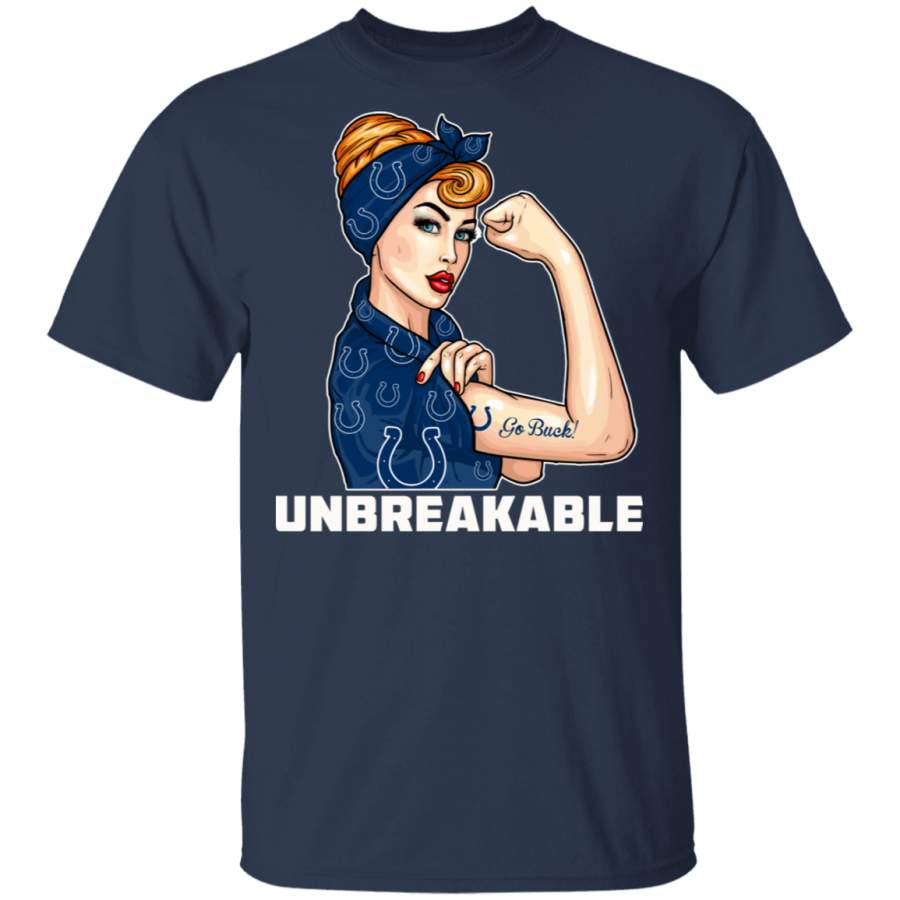 Beautiful Girl Unbreakable Go Indianapolis Colts T Shirt