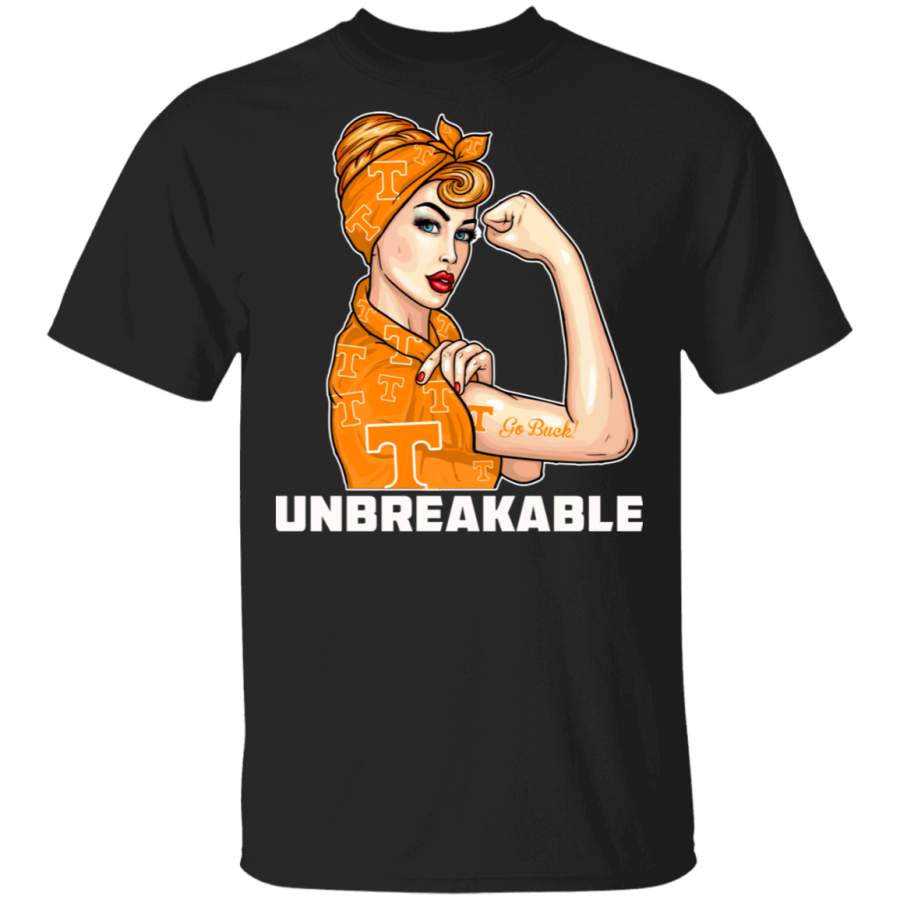 Beautiful Girl Unbreakable Go Tennessee Volunteers T Shirt