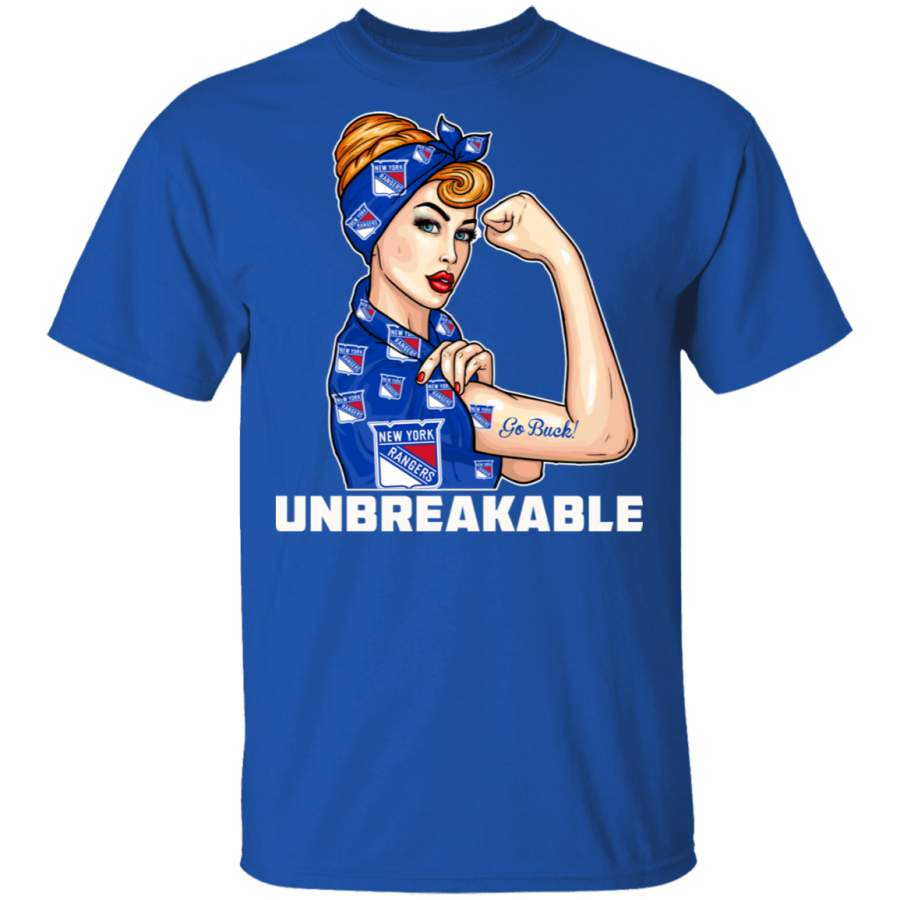 Beautiful Girl Unbreakable Go New York Rangers T Shirt