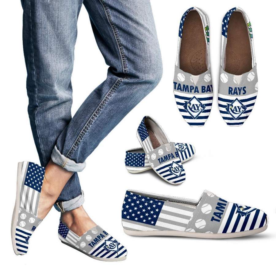 American Flag Tampa Bay Rays?Casual Shoes