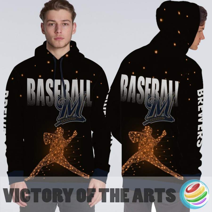 Fantastic Players In Match Milwaukee Brewers Hoodie