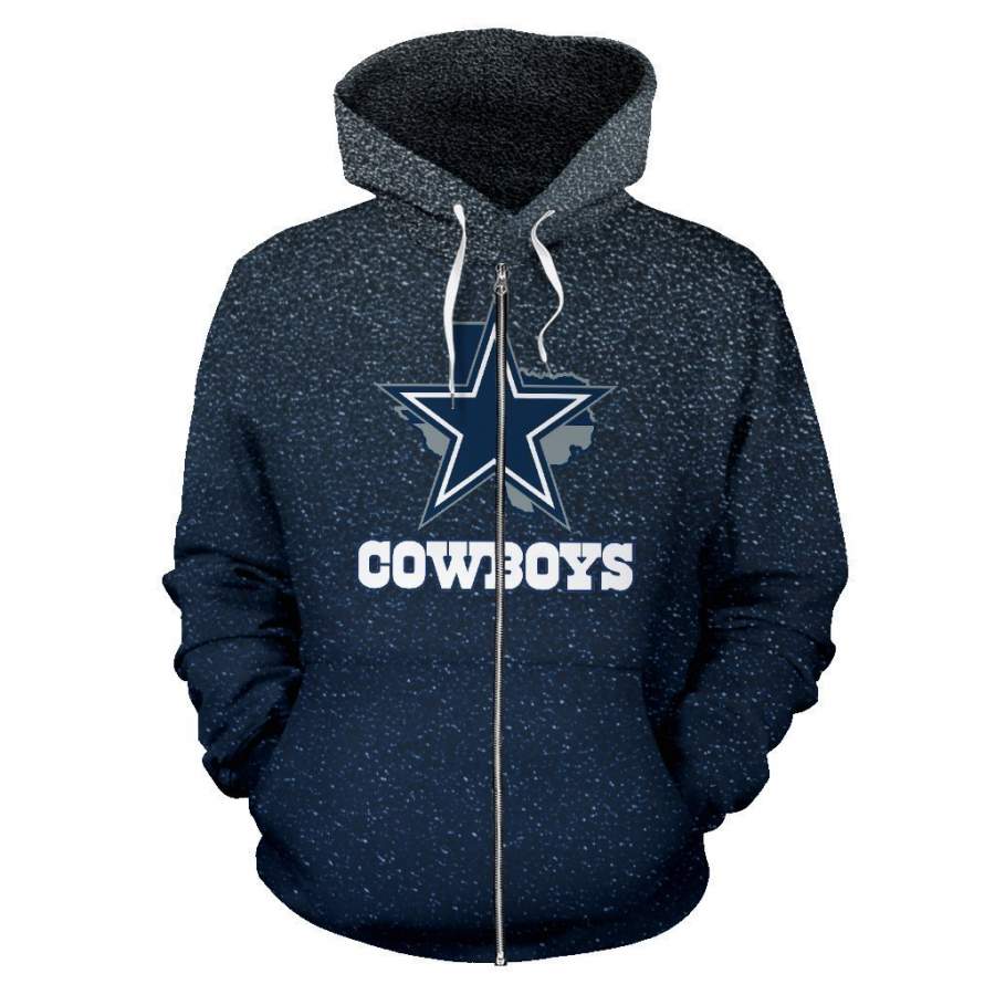 Dallas Cowboys Zip Up Hoodie