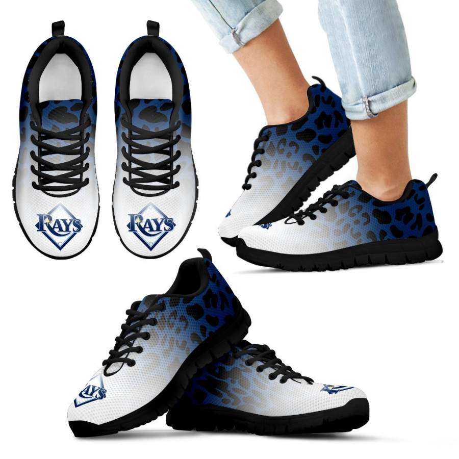 Leopard Pattern Awesome Tampa Bay Rays Sneakers