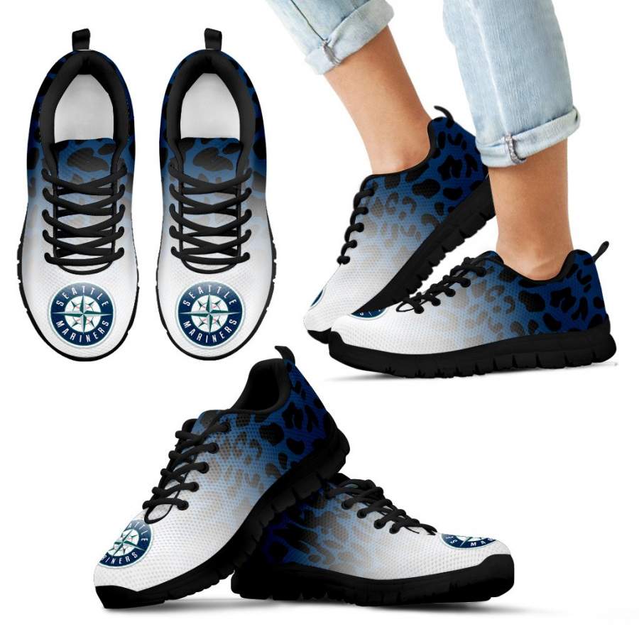 Leopard Pattern Awesome Seattle Mariners Sneakers