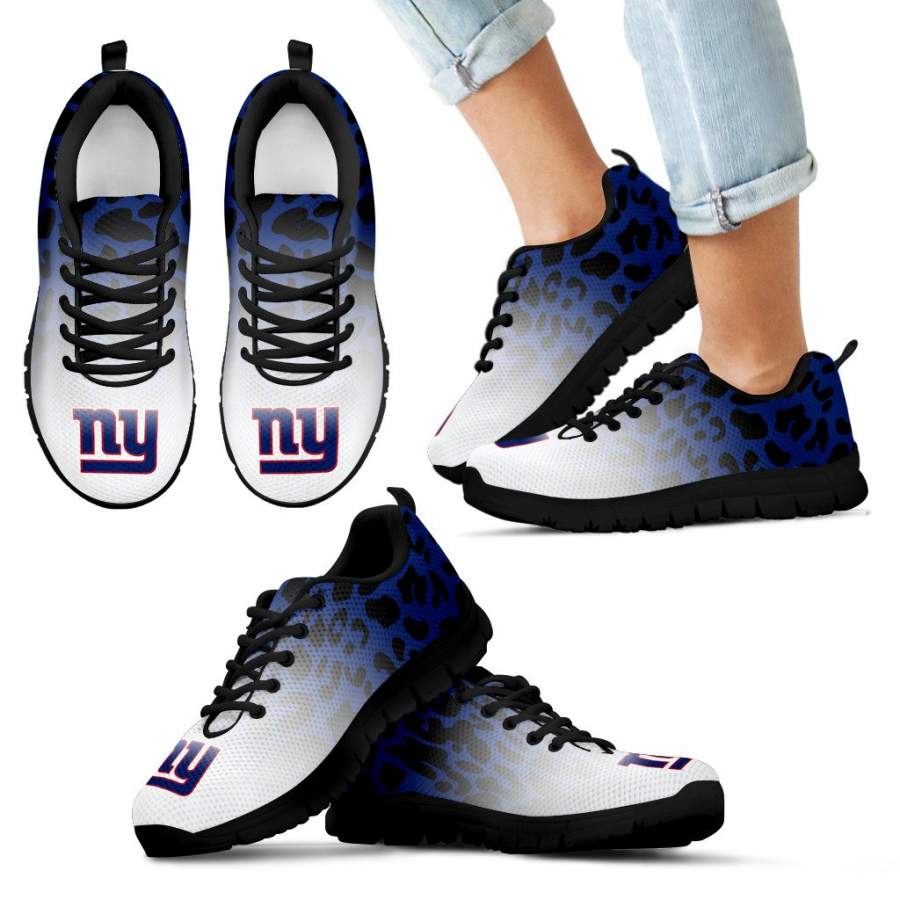 Leopard Pattern Awesome New York Giants Sneakers