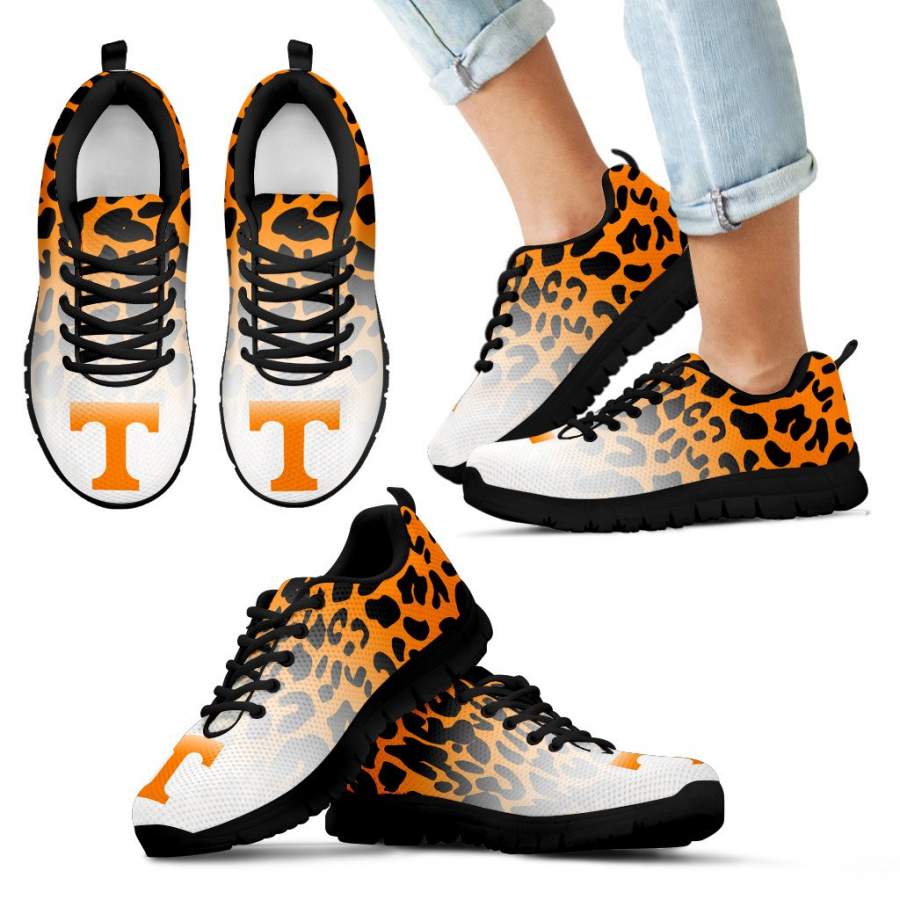 Leopard Pattern Awesome Tennessee Volunteers Sneakers