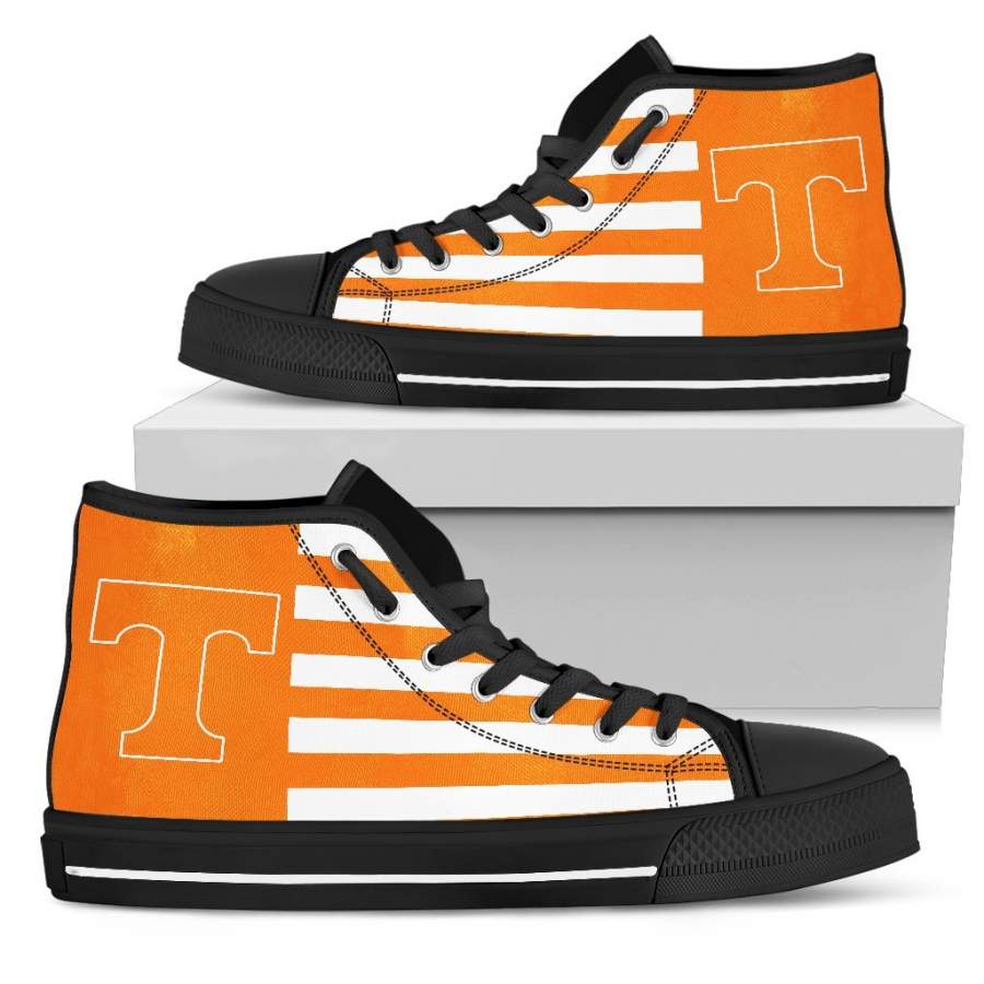 American Flag Tennessee Volunteers High Top Shoes