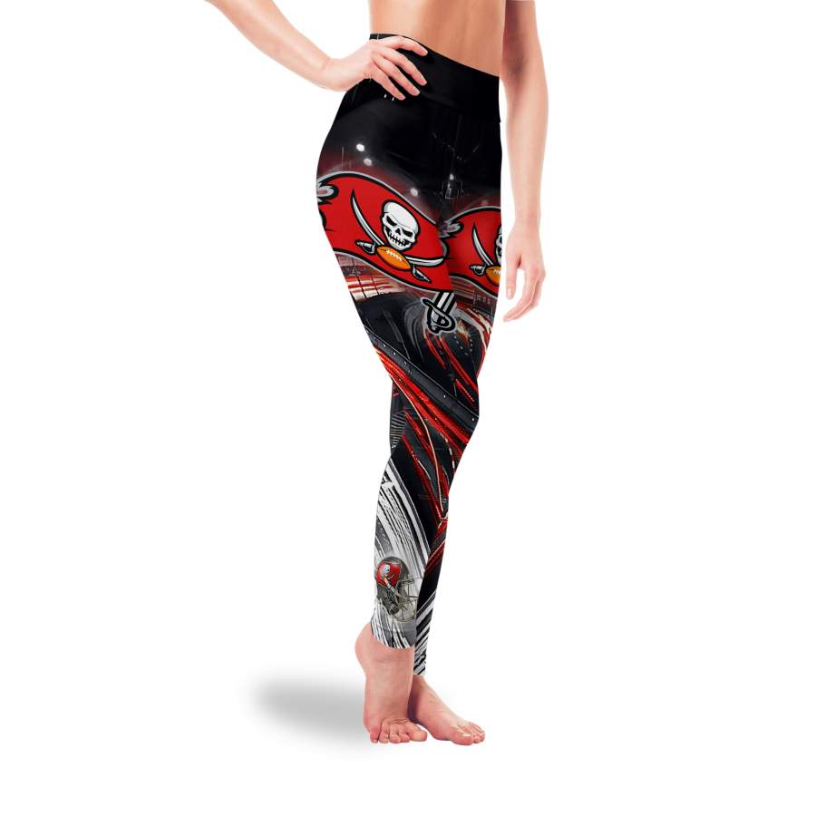 Great Urban Night Scene Tampa Bay Buccaneers Leggings