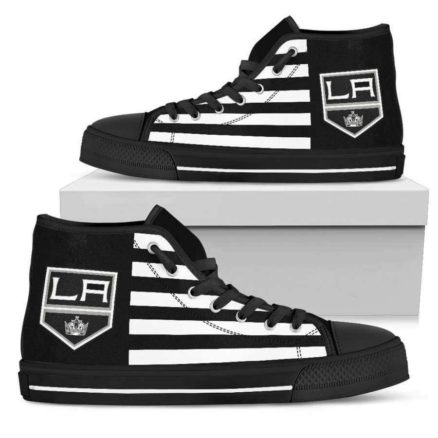 American Flag Los Angeles Kings High Top Shoes