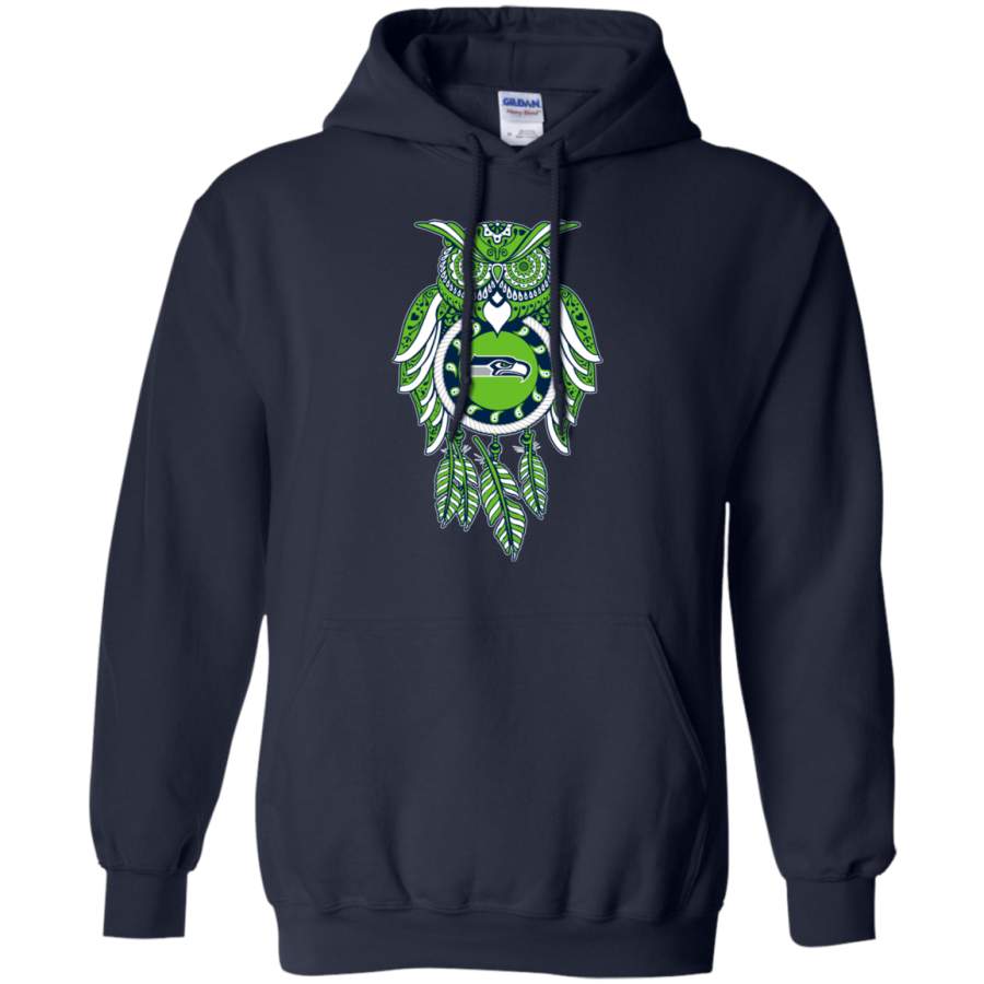 Dreamcatcher Owl Seattle Seahawks T Shirt