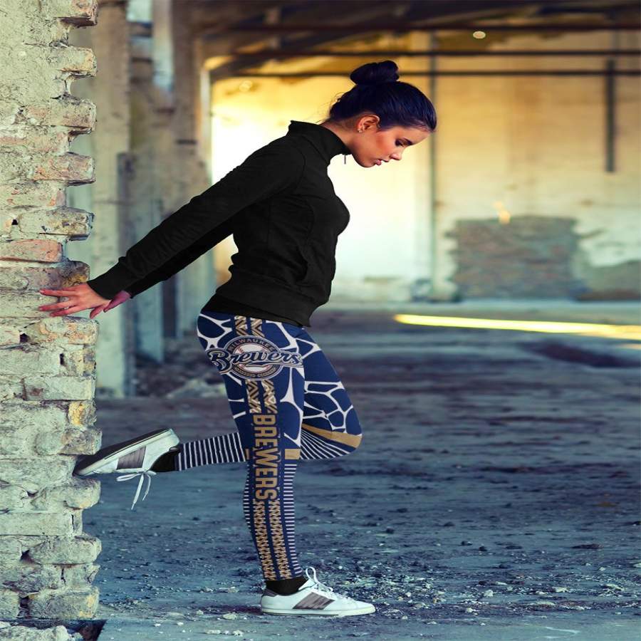 Cool Air Lighten Attractive Kind Milwaukee Brewers Leggings