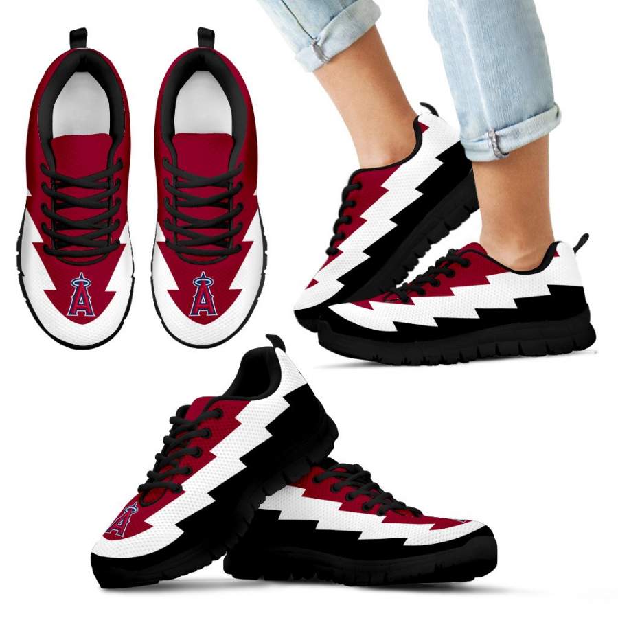 Beautiful Los Angeles Angels Sneakers Jagged Saws Creative Draw