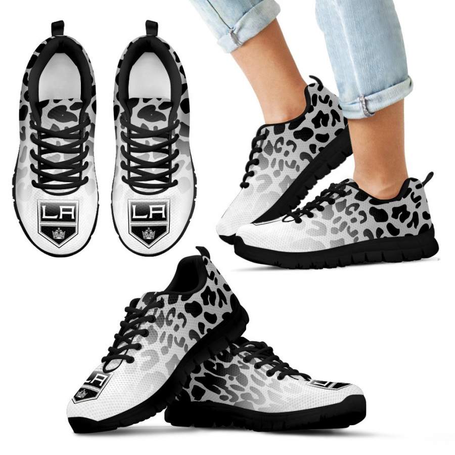 Beautiful Los Angeles Kings Sneakers Leopard Pattern Awesome