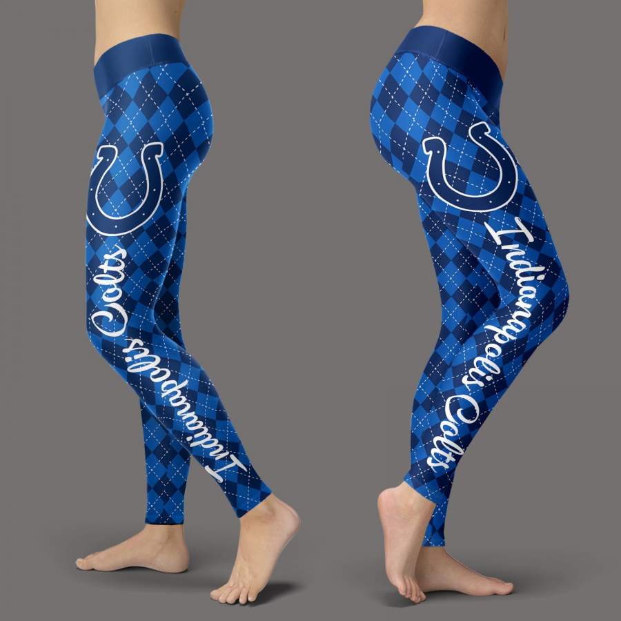 Cosy Seamless Border Wonderful Indianapolis Colts Leggings