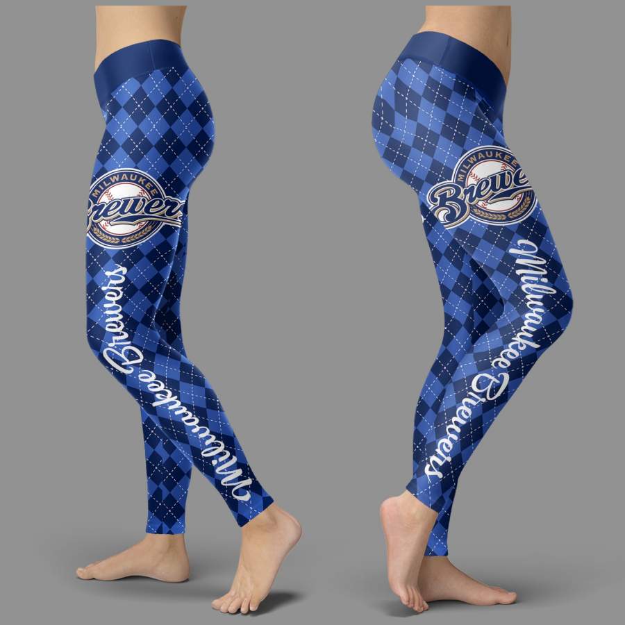 Cosy Seamless Border Wonderful Milwaukee Brewers Leggings