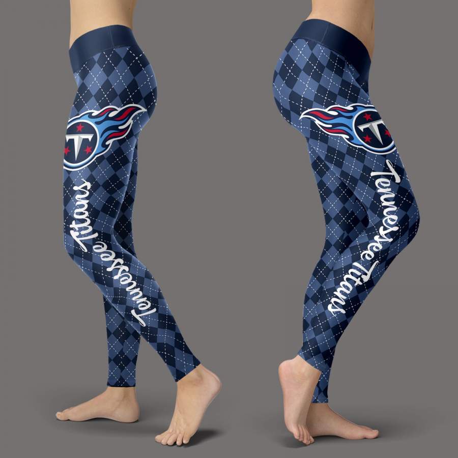 Cosy Seamless Border Wonderful Tennessee Titans Leggings