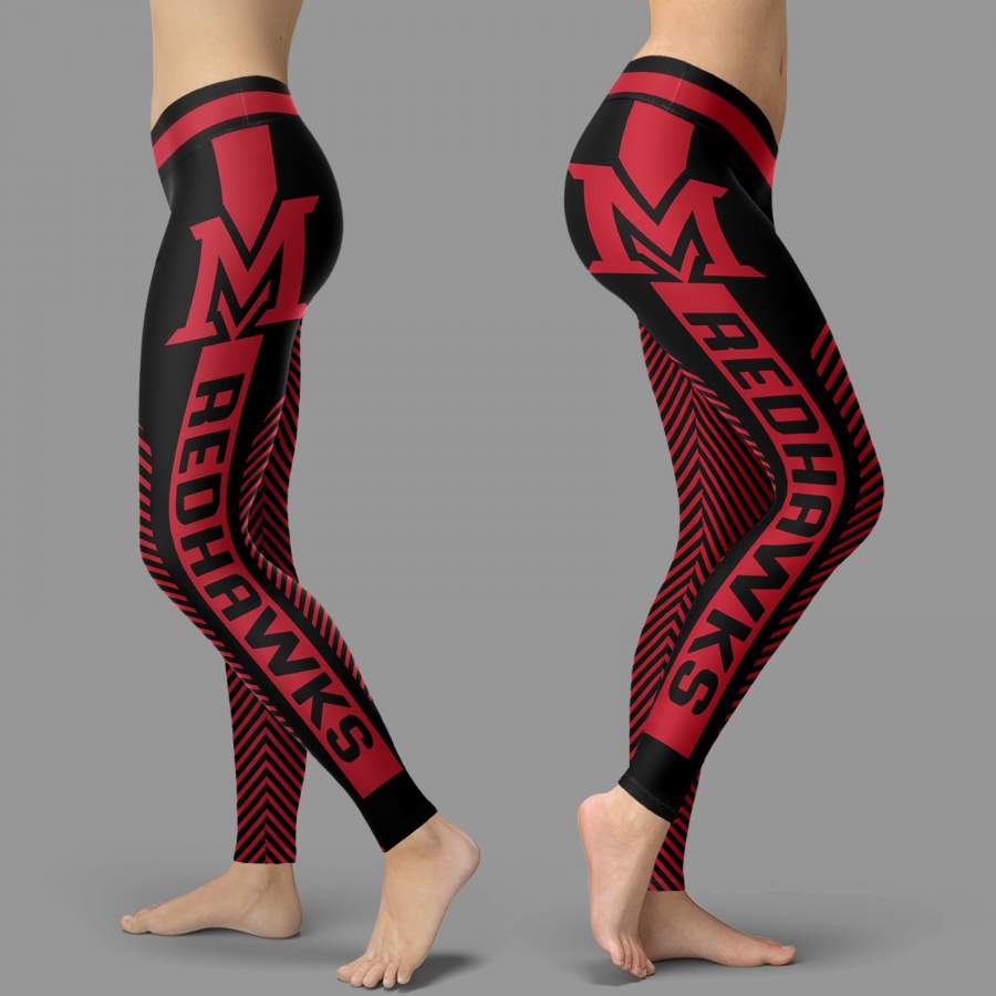 Fashion Gorgeous Fitting Fabulous Miami RedHawks Leggings