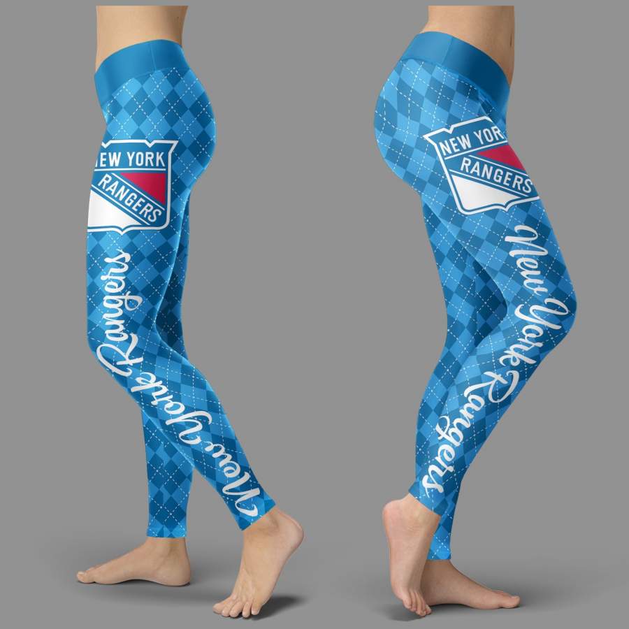 Cosy Seamless Border Wonderful New York Rangers Leggings