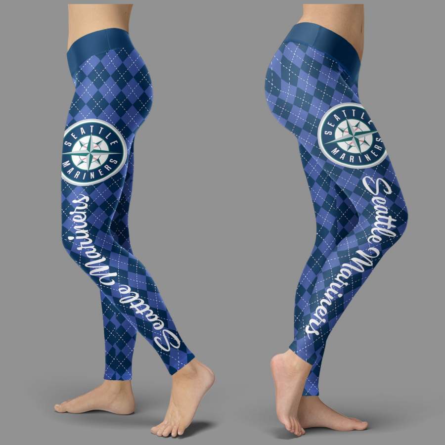 Cosy Seamless Border Wonderful Seattle Mariners Leggings