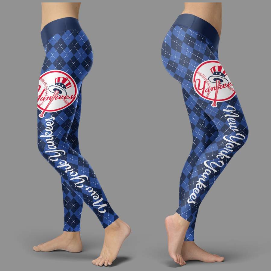 Cosy Seamless Border Wonderful New York Yankees Leggings