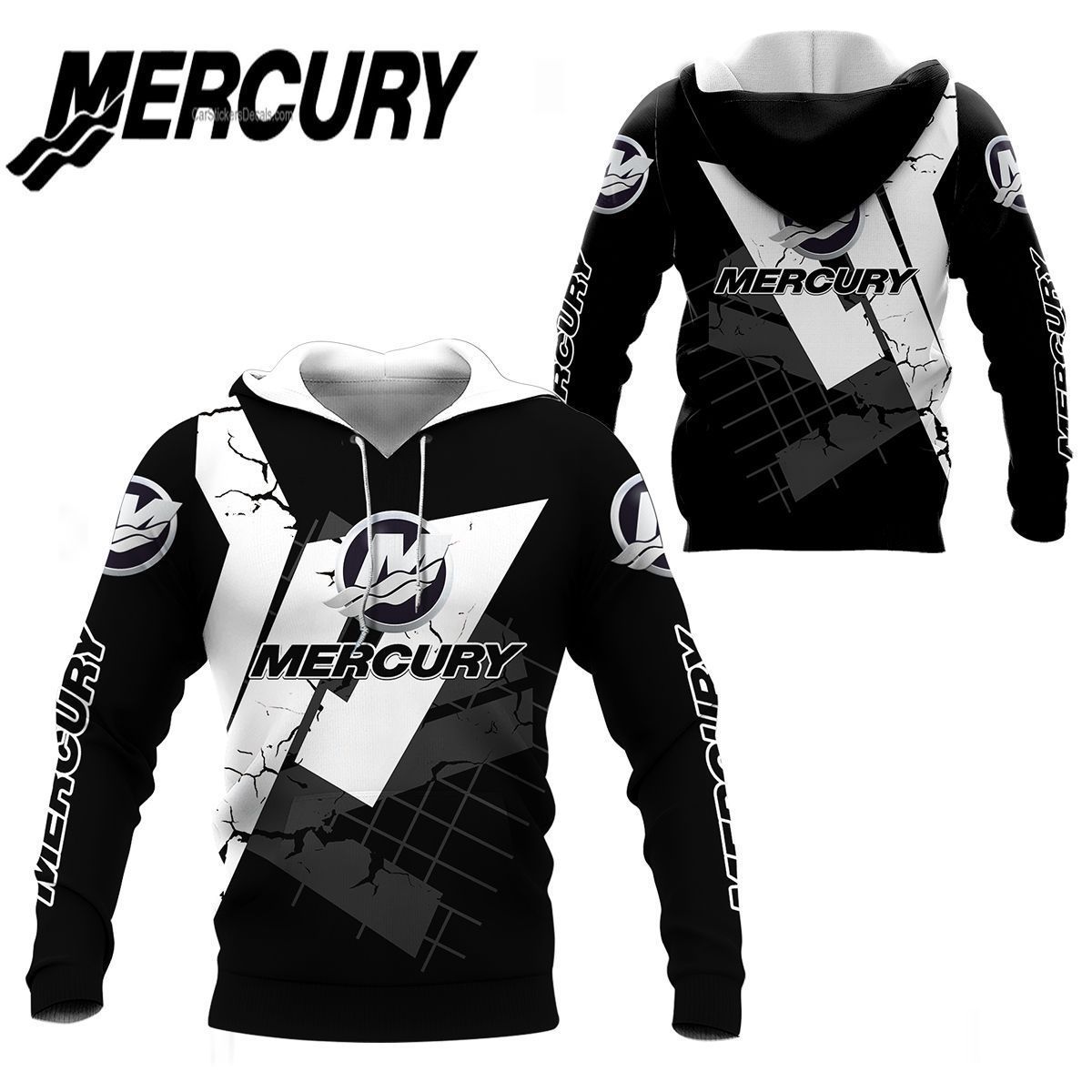 3D All Over Printed Mercury Tin -Hl Shirts Ver 1 (White)