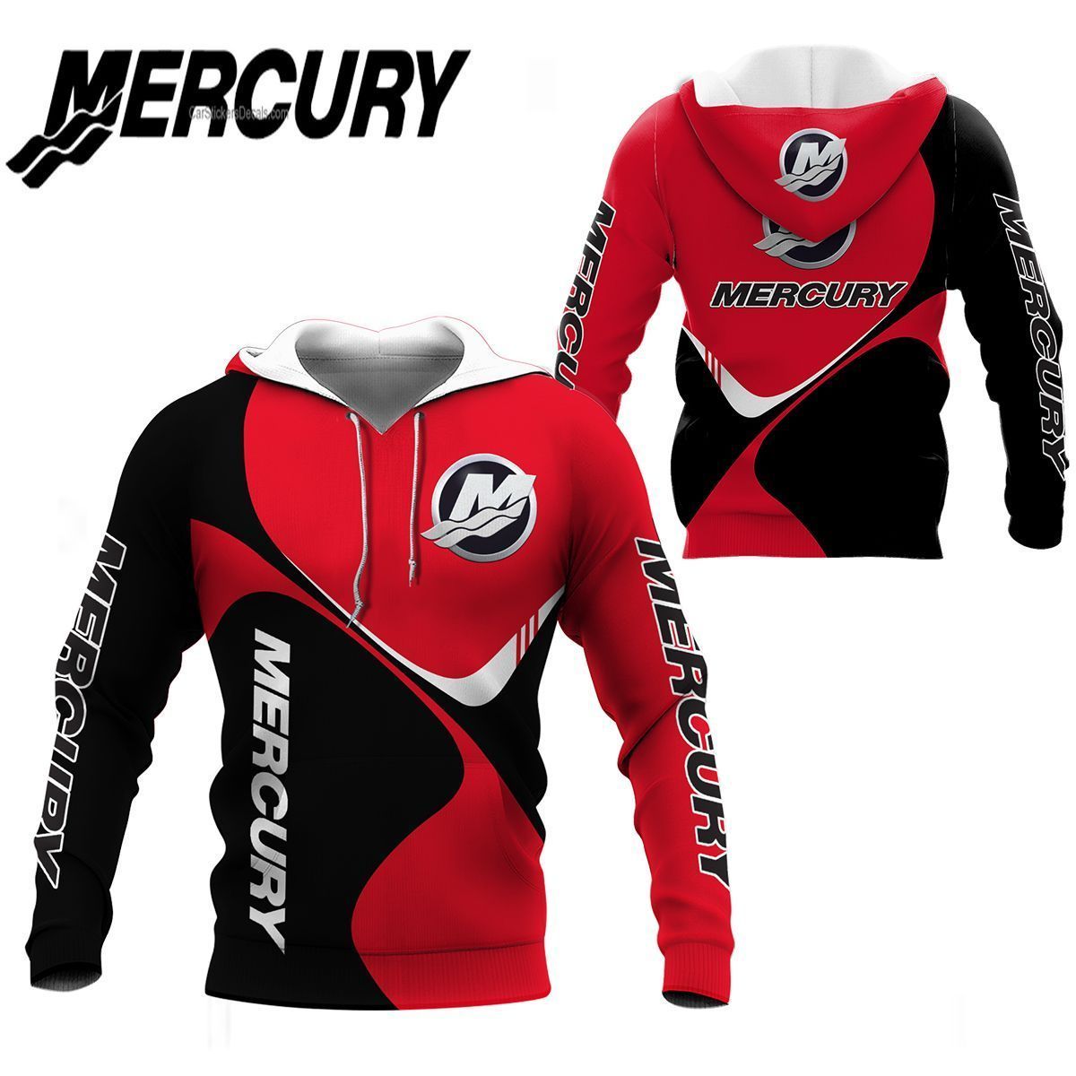 3D All Over Printed Mercury Tin -Nh Shirts Ver 2 (Red)