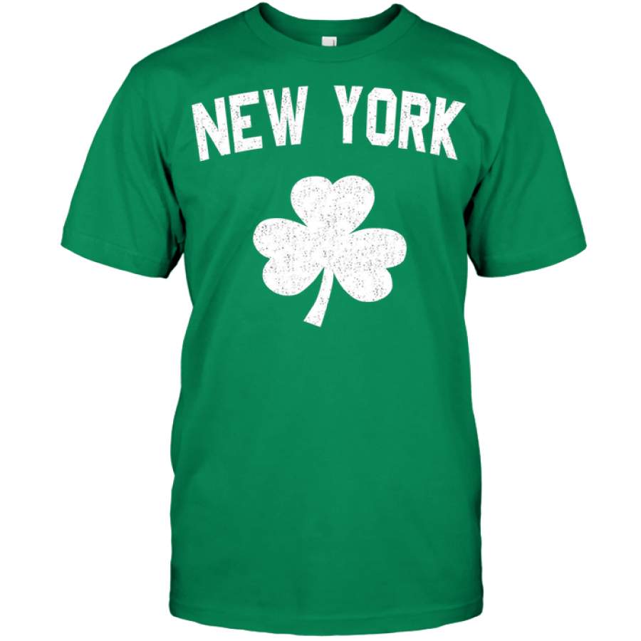 Irish American Shamrock New York St Patricks Day T Shirt