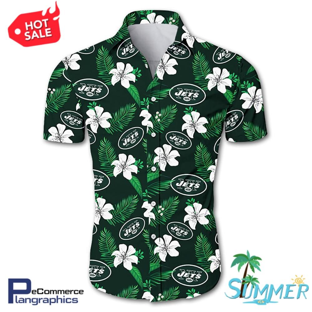 New York Jets Hawaiian Aloha Shirt Hawaiian Shorts Beach Short Shirt