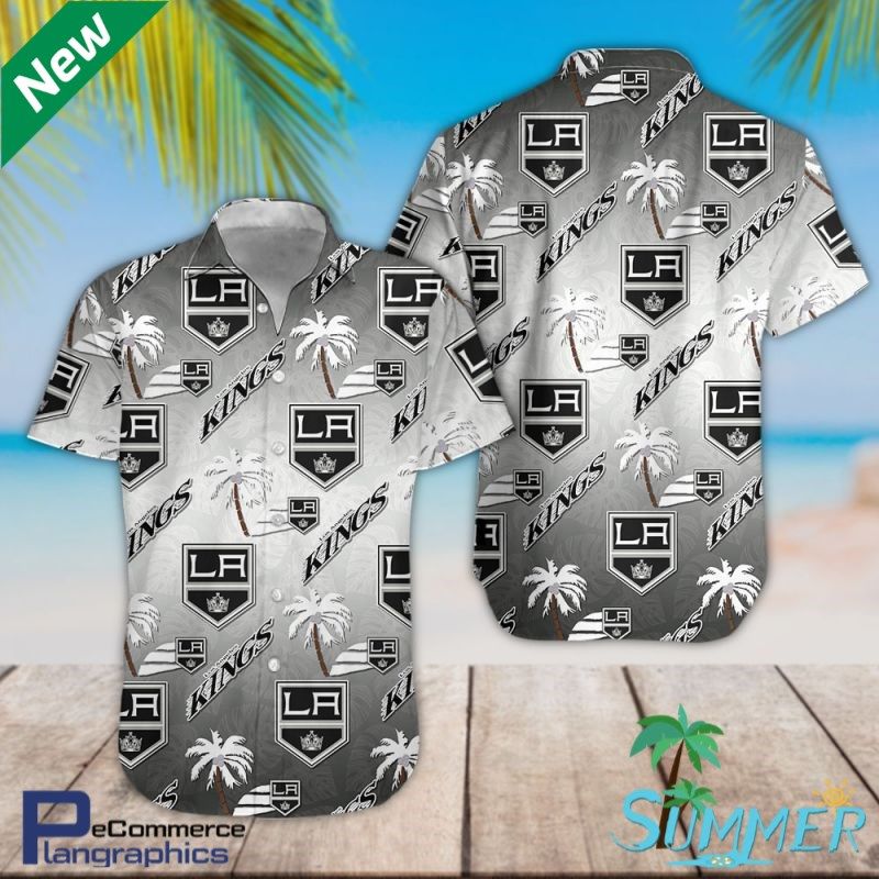 Los Angeles Kings 3D Print Aloha Shirt Hawaiian Aloha Shirt Hawaiian Shorts Beach Short Shirt