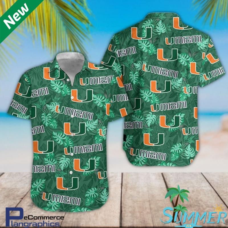 Miami Hurricanes Aloha Shirt Hawaiian Aloha Shirt Hawaiian Shorts Beach Short Shirt