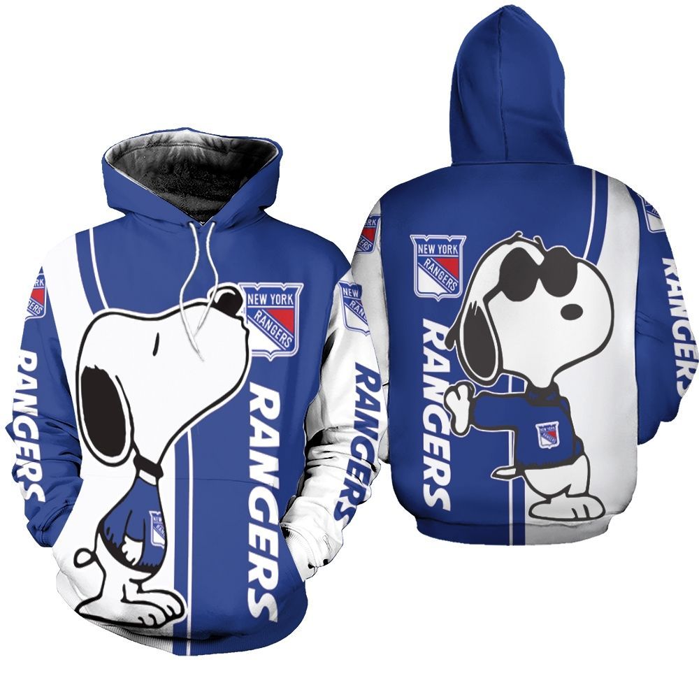 New York Rangers Snoopy Lover Printed 3d Unisex Hoodie