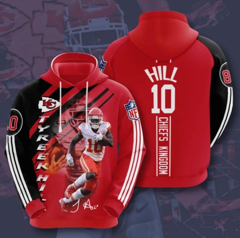 Hill 10 Kansas City Chiefs 3D Pullover Hoodie, Bomber Jacket, Sweatshirt, T-Shirt