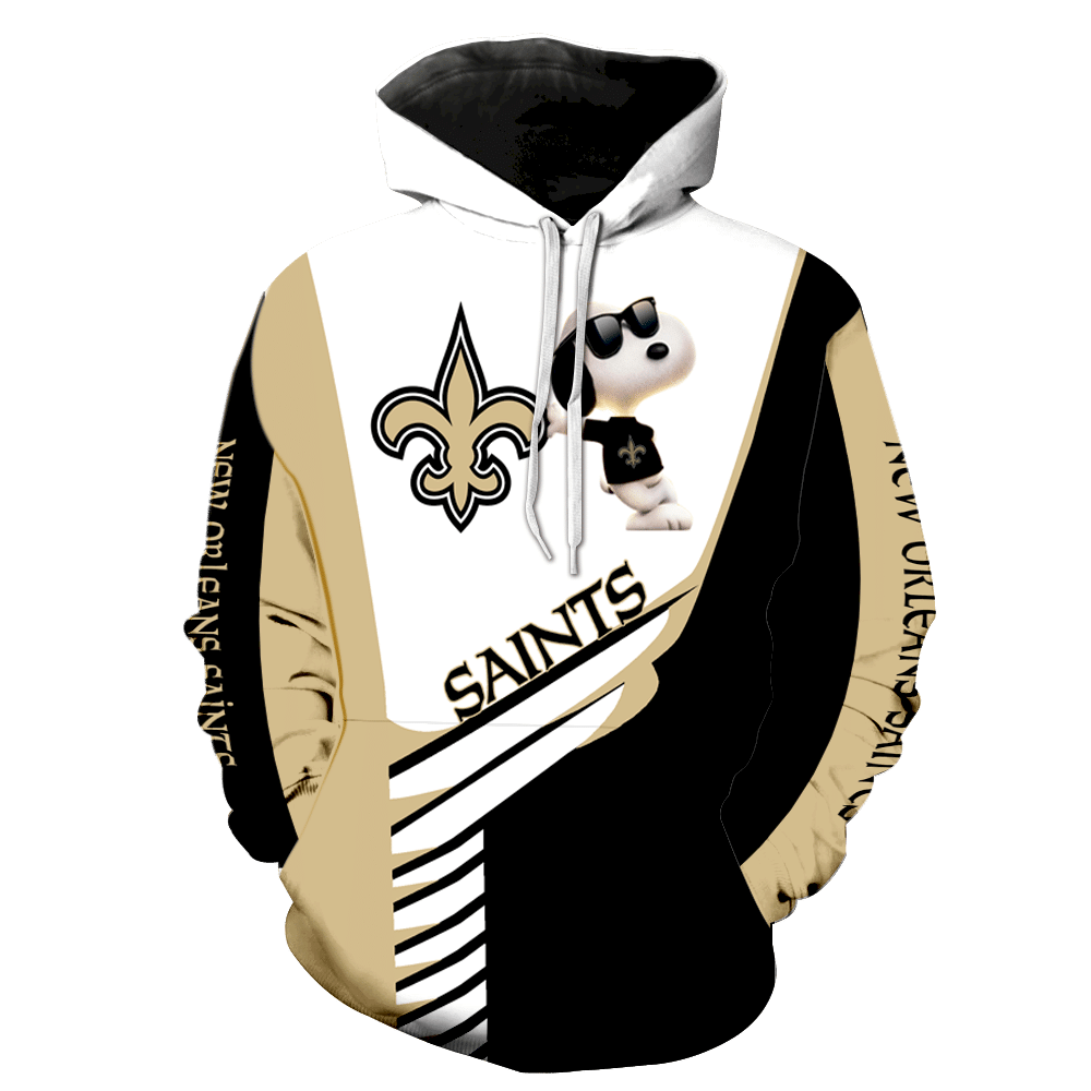 New Orleans Saints Snoopy New K1105 3D Pullover Hoodie, Bomber Jacket, Sweatshirt, T-Shirt