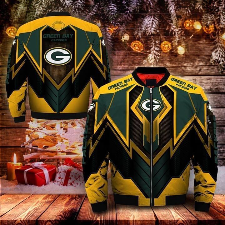 Green Bay Packers For Packers Lover Bomber Unisex 3D Zip up Hoodie Jacket T-shirt