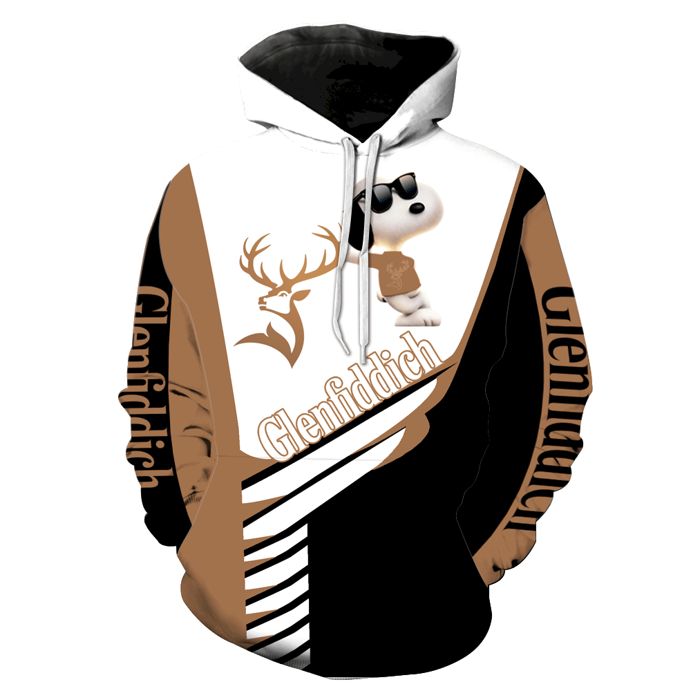 Glenfiddich Whisky Snoopy Full V1394 3D Pullover Hoodie, Bomber Jacket, Sweatshirt, T-Shirt