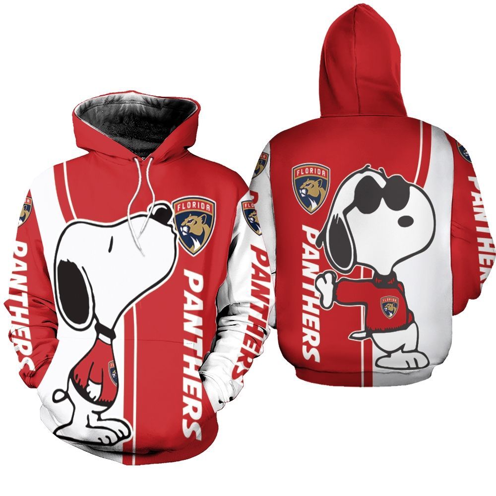 Florida Panthers Snoopy Lover Printed 3d Unisex Hoodie