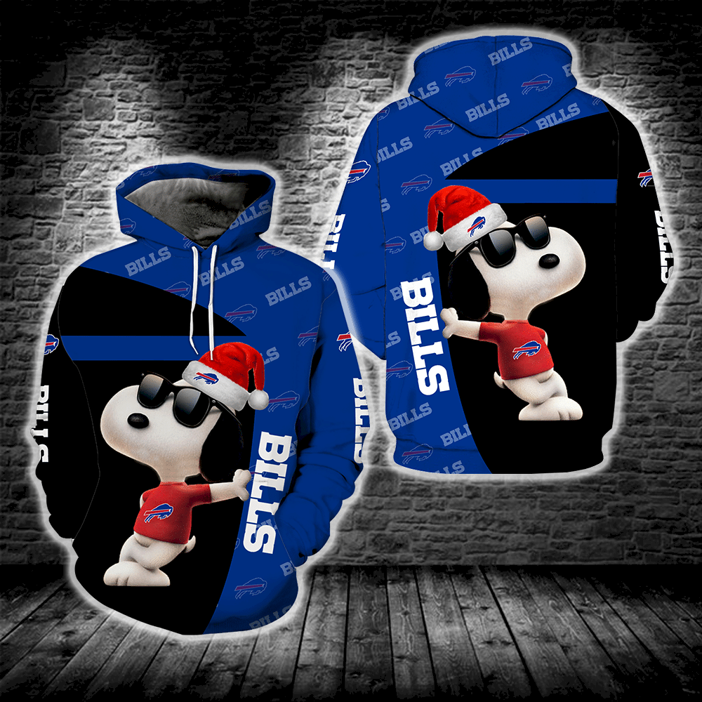 Buffalo Bills Snoopy Full Print S1672 And For Men Women 3D Pullover Hoodie, Bomber Jacket, Sweatshirt, T-Shirt