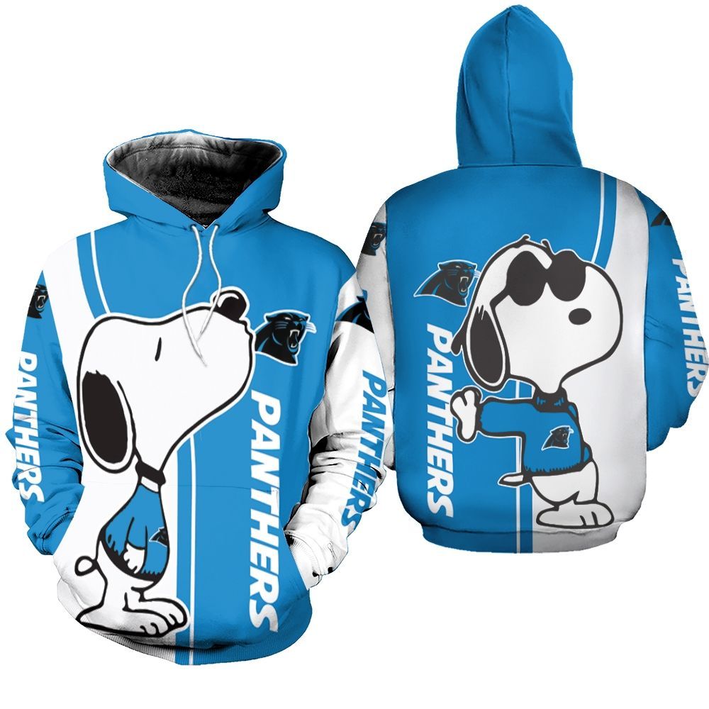 Carolina Panthers Snoopy Lover Printed 3d Unisex Hoodie