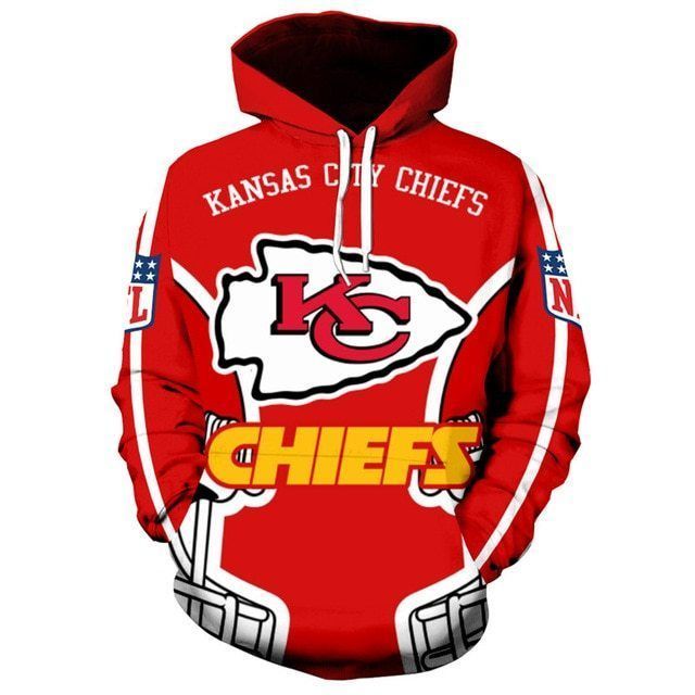 Kansas City Chiefss Pullover 60931 Unisex 3D Zip up Hoodie Jacket T-shirt