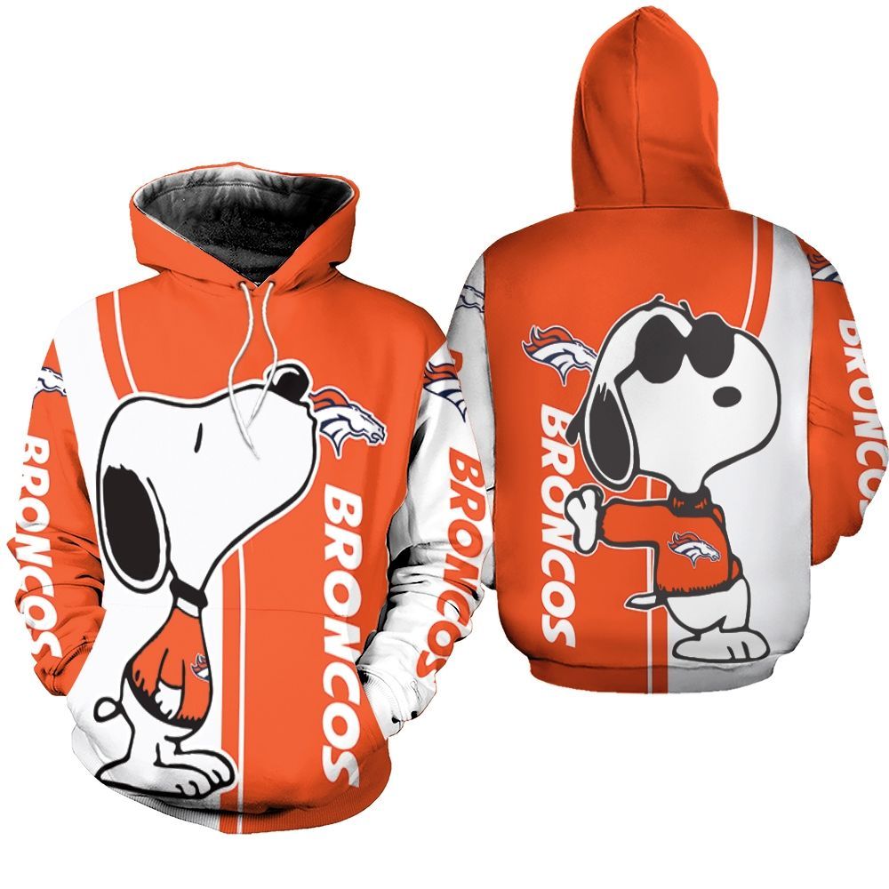 Denver Broncos Snoopy Lover Printed 3d Unisex Hoodie