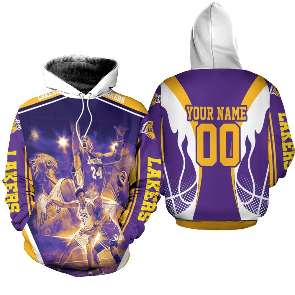 Legend Kobe Bryant 24 Western Conference Los Angeles Laker Personalized 3d Unisex Hoodie